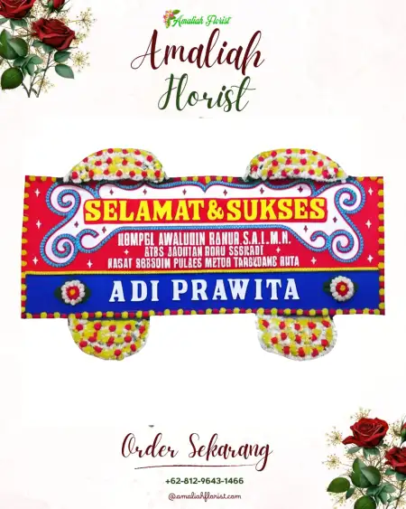 Papan Bunga Ucapan Selamat Gantungan