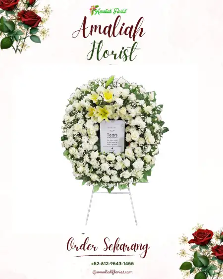 Krans Bunga Duka Gantungan